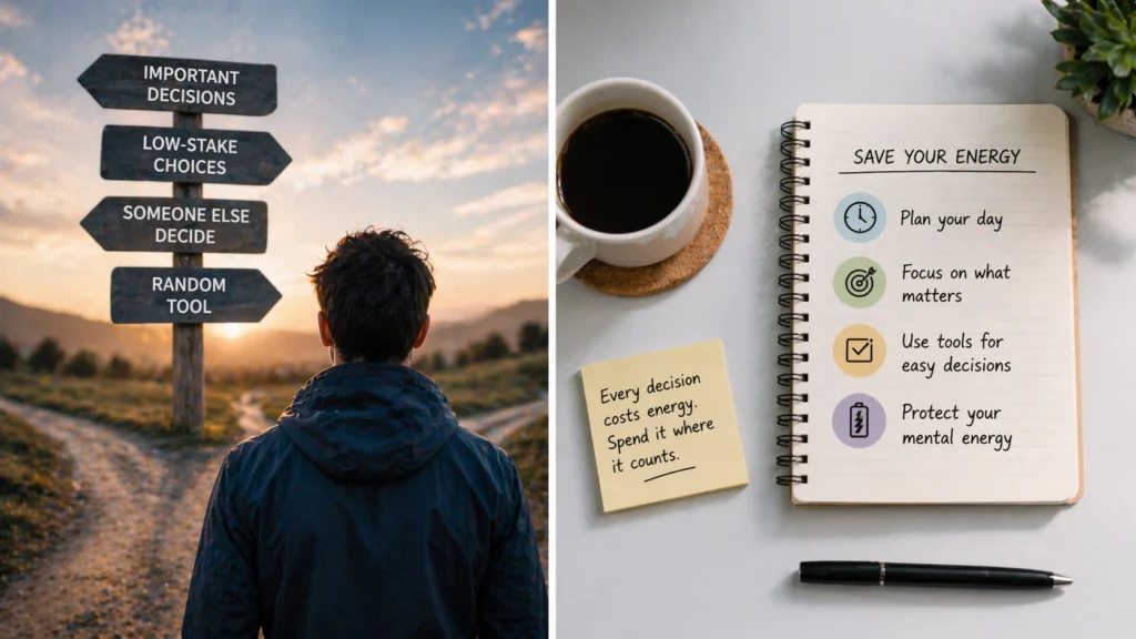 decision fatigue and energy management illustration 