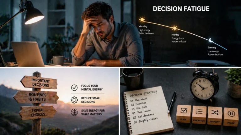 decision fatigue and energy management illustration